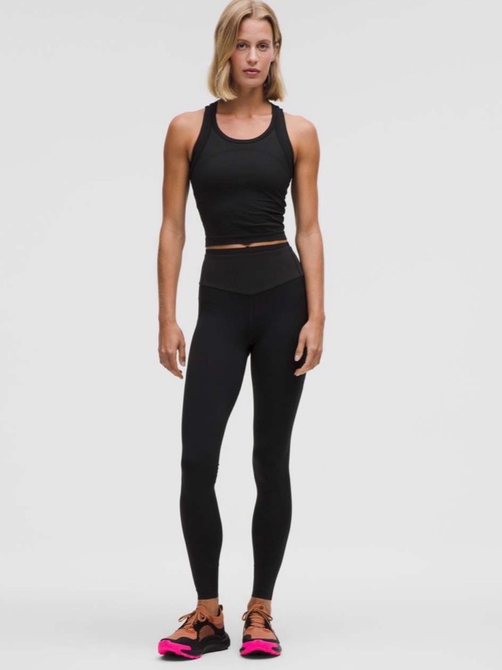 BNWOT Lululemon Women’s Black Go Further High-Rise Race Tight 28" size 4
